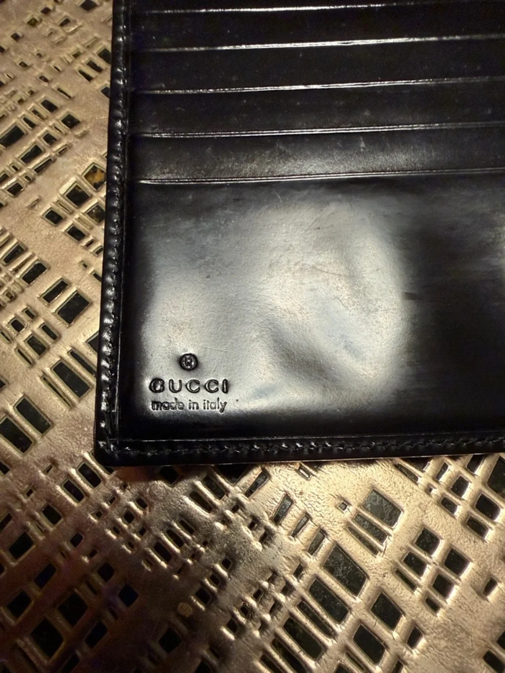 Gucci Wallet JACKIE Bifold Wallet with gold tone hardware, Made in Italy - Picture 8 of 9